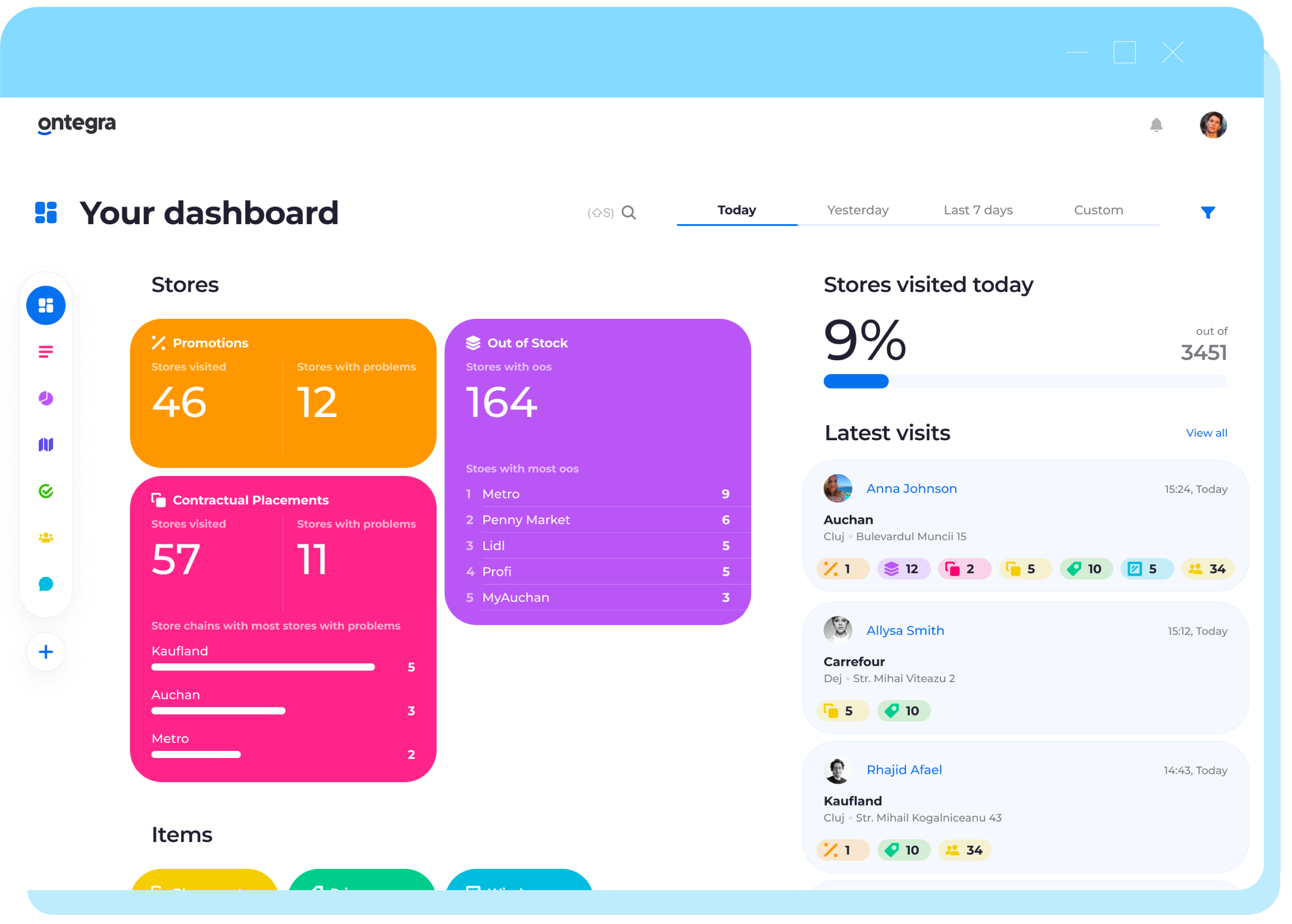 Ontegra Store Tracker